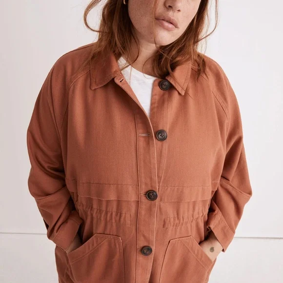 Madewell Ashgrove Chore Jacket in Warm Umber - Picture 4 of 7